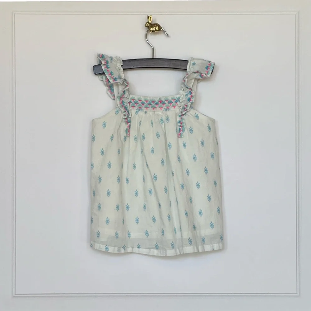 Egg New York | Ivette Embroidered Set With Flutter Sleeves Maisonette